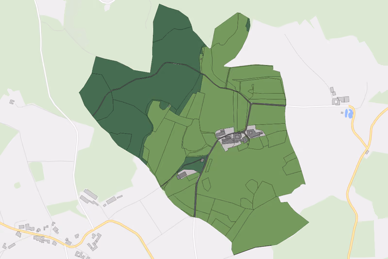 Kartenvorschau des Bodenverbrauchs der KG Oberhohenau