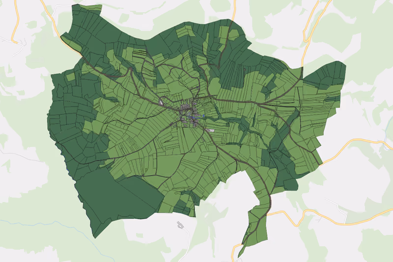 Kartenvorschau des Bodenverbrauchs der KG Seiterndorf