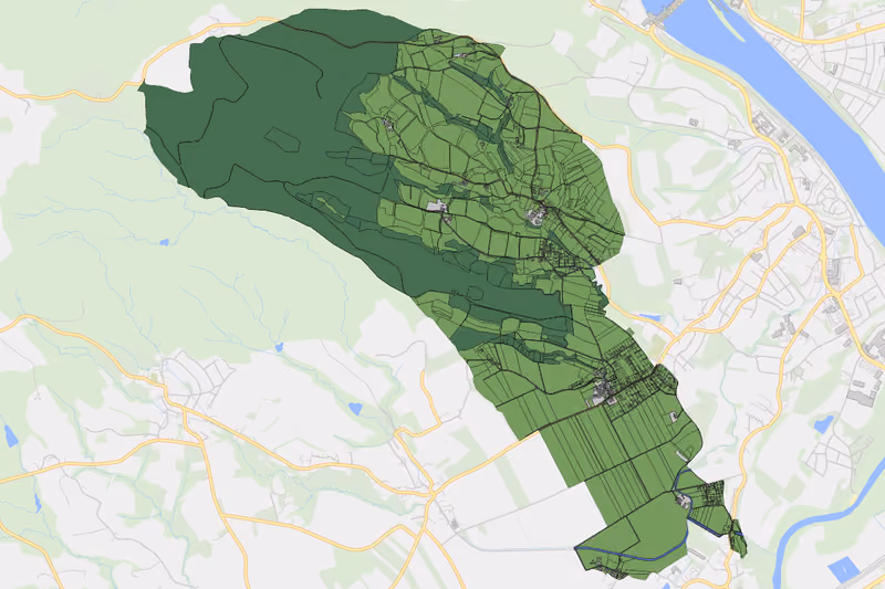 Kartenvorschau des Bodenverbrauchs der KG Göttsbach