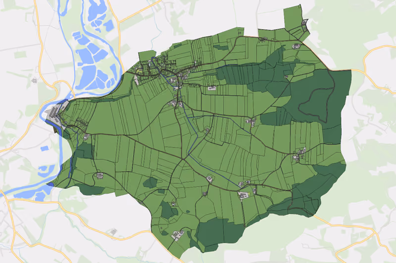 Kartenvorschau des Bodenverbrauchs der KG Landfriedstetten