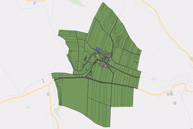 Kartenvorschau des Bodenverbrauchs der KG Eggersdorf