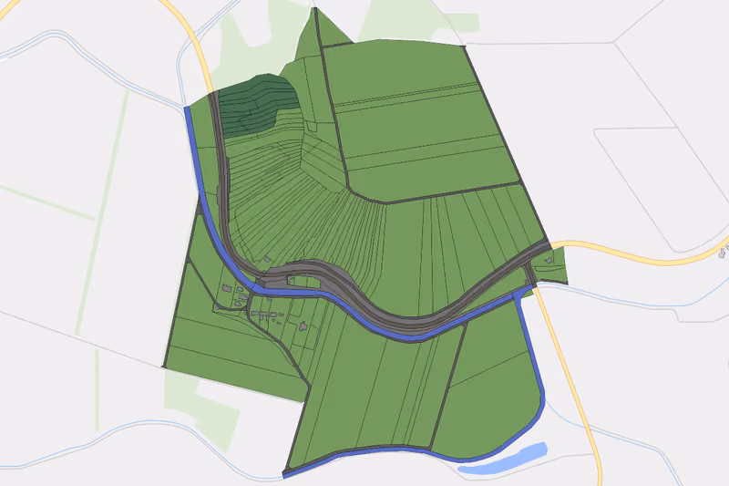 Kartenvorschau des Bodenverbrauchs der KG Kleinsitzendorf