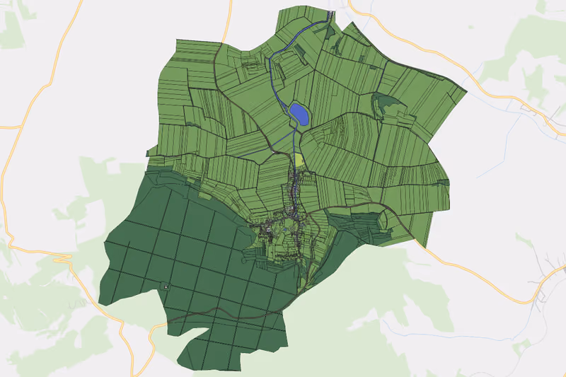 Kartenvorschau des Bodenverbrauchs der KG Michelstetten