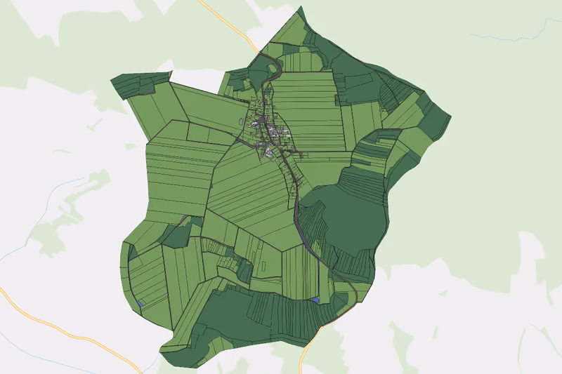 Kartenvorschau des Bodenverbrauchs der KG Altmanns