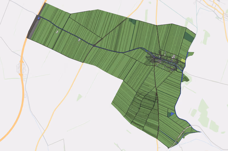 Kartenvorschau des Bodenverbrauchs der KG Ginzersdorf