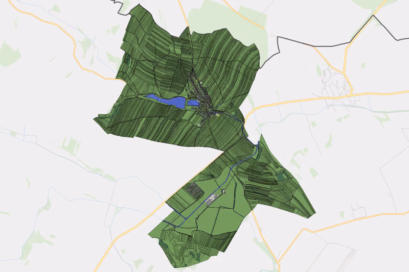 Kartenvorschau des Bodenverbrauchs der KG Katzelsdorf