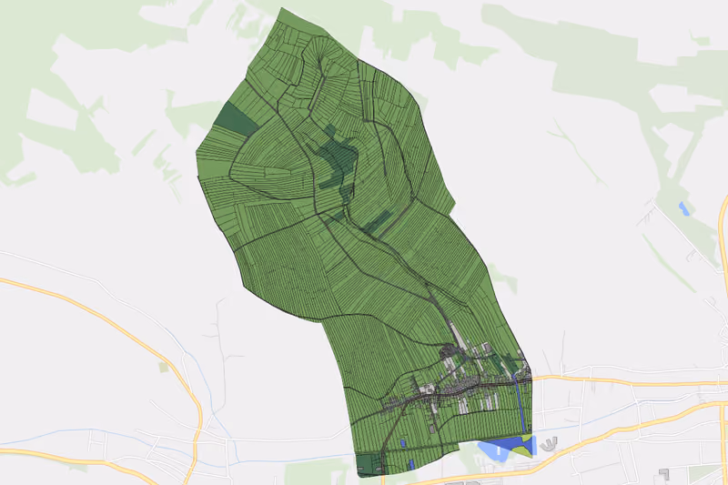Kartenvorschau des Bodenverbrauchs der KG Wilhelmsdorf
