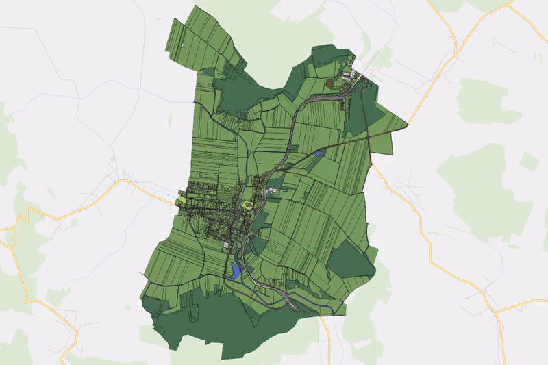 Kartenvorschau des Bodenverbrauchs der KG Niederkreuzstetten
