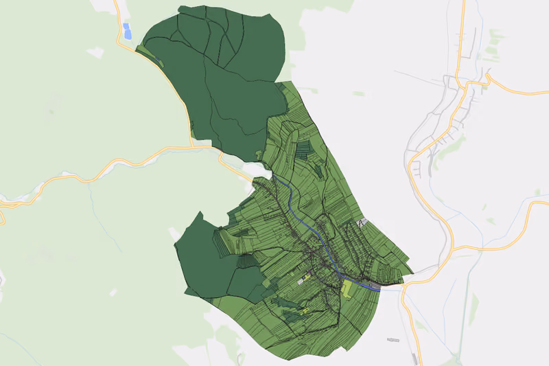 Kartenvorschau des Bodenverbrauchs der KG Unterolberndorf