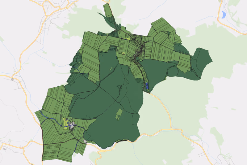 Kartenvorschau des Bodenverbrauchs der KG Hornsburg