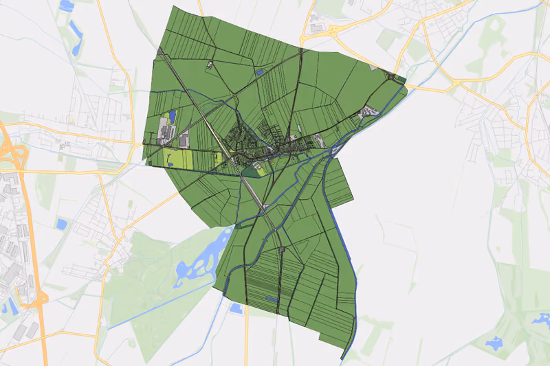 Kartenvorschau des Bodenverbrauchs der KG Achau