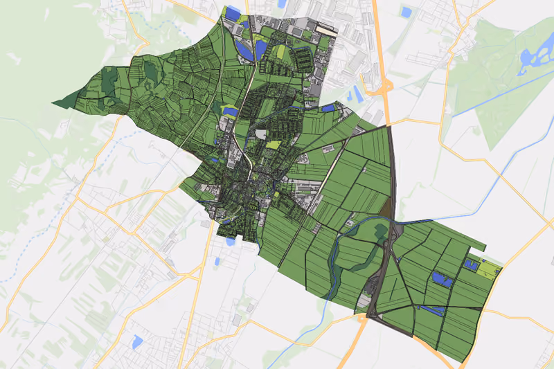 Kartenvorschau des Bodenverbrauchs der KG Guntramsdorf