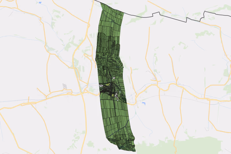 Kartenvorschau des Bodenverbrauchs der KG Haugsdorf