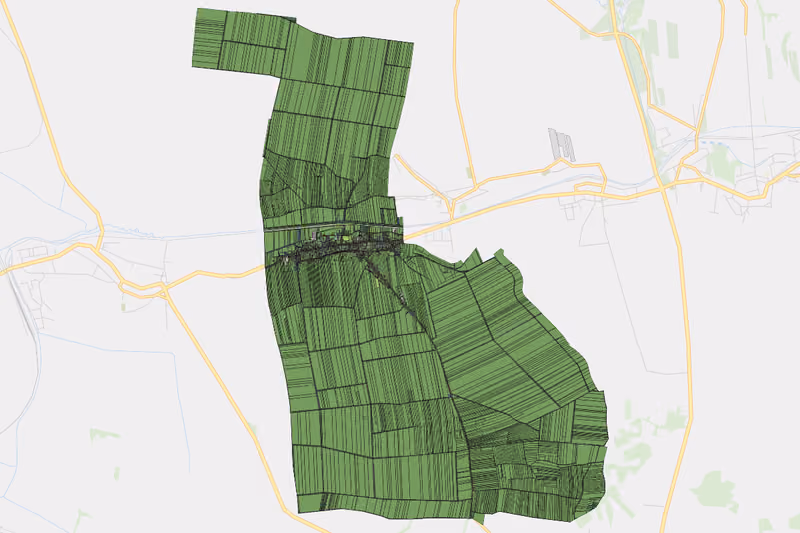 Kartenvorschau des Bodenverbrauchs der KG Pernersdorf