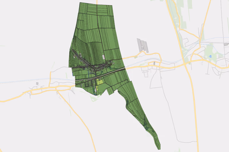 Kartenvorschau des Bodenverbrauchs der KG Pfaffendorf