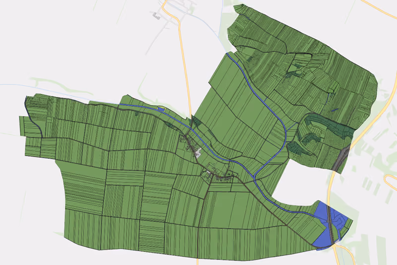 Kartenvorschau des Bodenverbrauchs der KG Ragelsdorf