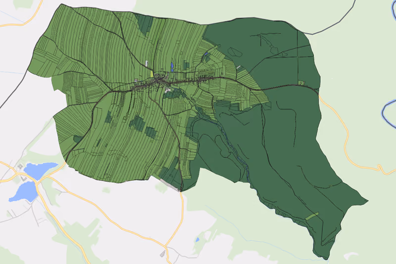 Kartenvorschau des Bodenverbrauchs der KG Felling