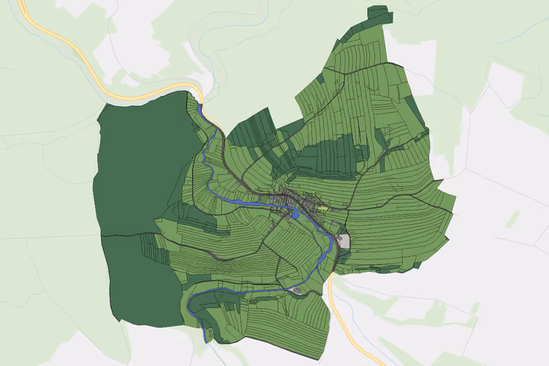 Kartenvorschau des Bodenverbrauchs der KG Heufurth