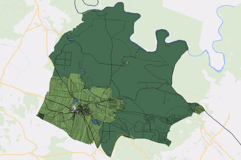 Kartenvorschau des Bodenverbrauchs der KG Niederfladnitz