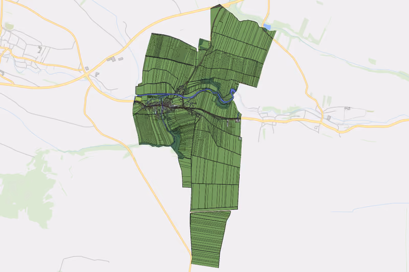 Kartenvorschau des Bodenverbrauchs der KG Rohrendorf