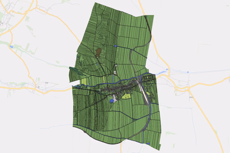 Kartenvorschau des Bodenverbrauchs der KG Zellerndorf