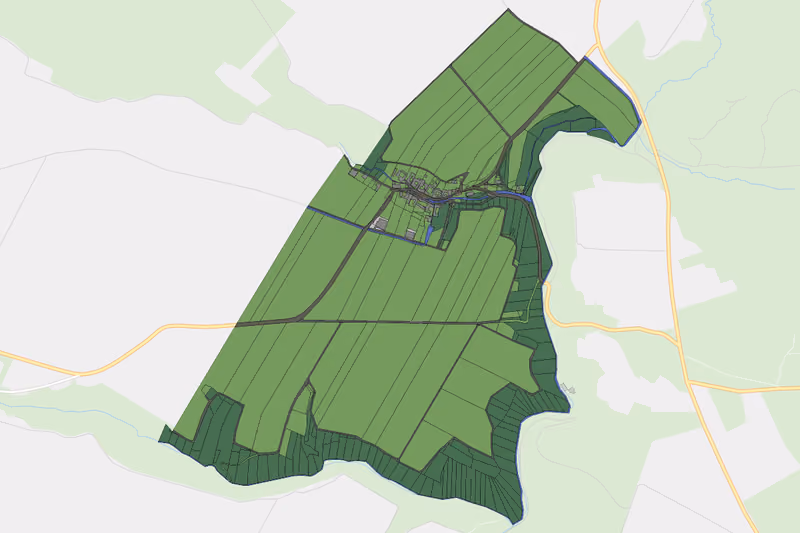 Kartenvorschau des Bodenverbrauchs der KG Passendorf