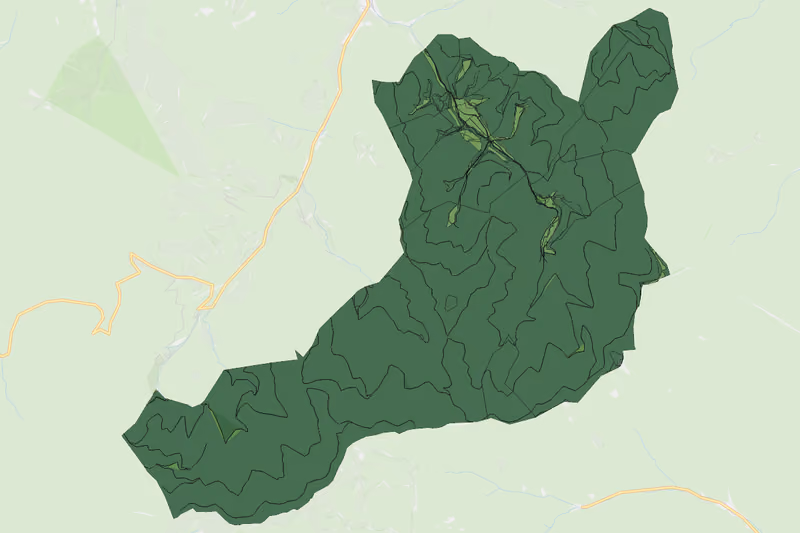 Kartenvorschau des Bodenverbrauchs der KG Kieneck