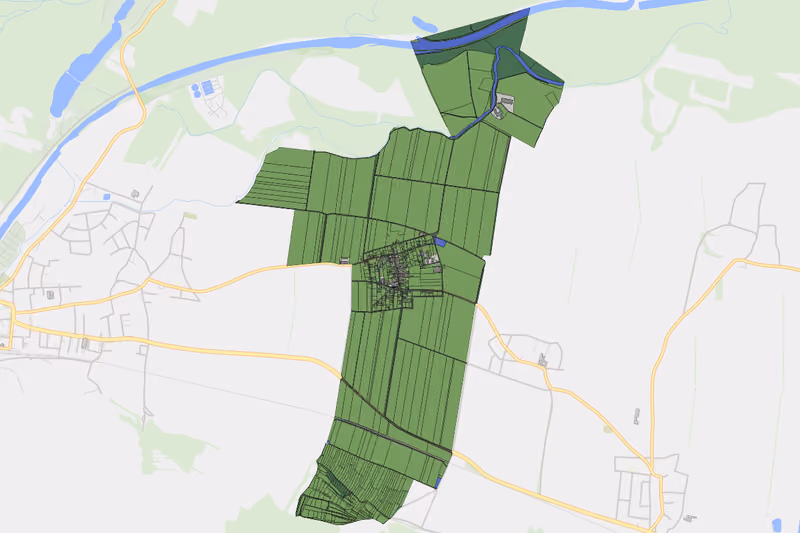 Kartenvorschau des Bodenverbrauchs der KG Frauendorf
