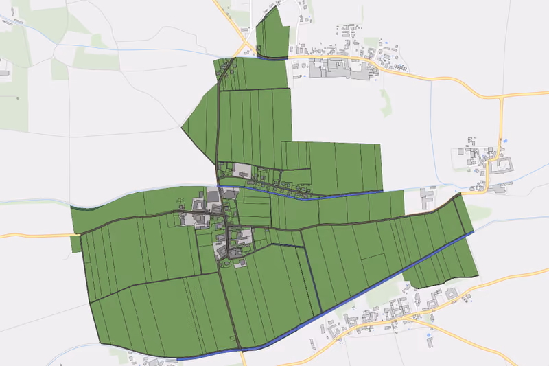 Kartenvorschau des Bodenverbrauchs der KG Hausheim
