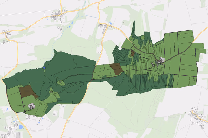 Kartenvorschau des Bodenverbrauchs der KG Heinigstetten