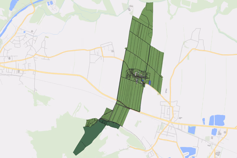 Kartenvorschau des Bodenverbrauchs der KG Hilpersdorf