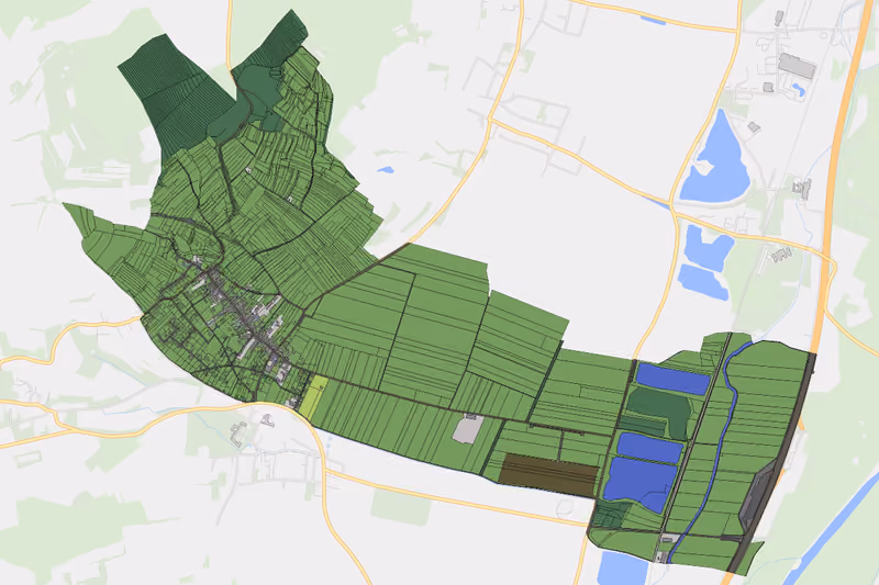 Kartenvorschau des Bodenverbrauchs der KG Inzersdorf an der Traisen