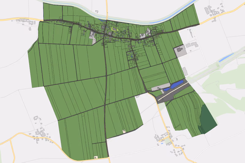Kartenvorschau des Bodenverbrauchs der KG Perschling