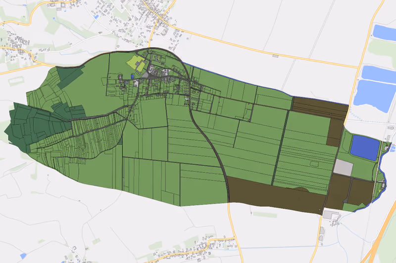 Kartenvorschau des Bodenverbrauchs der KG Walpersdorf