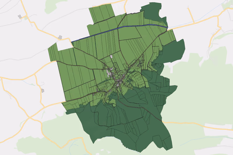 Kartenvorschau des Bodenverbrauchs der KG Murstetten