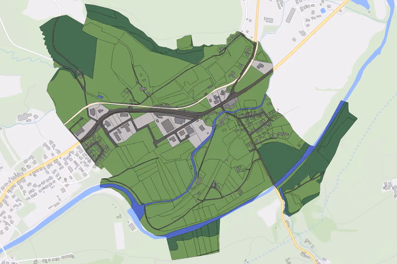 Kartenvorschau des Bodenverbrauchs der KG Kammerhof