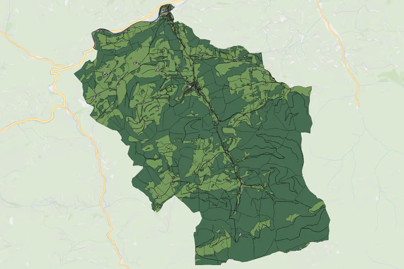 Kartenvorschau des Bodenverbrauchs der KG Loich