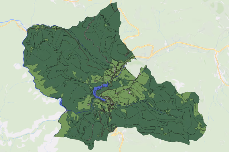 Kartenvorschau des Bodenverbrauchs der KG Langseitenrotte