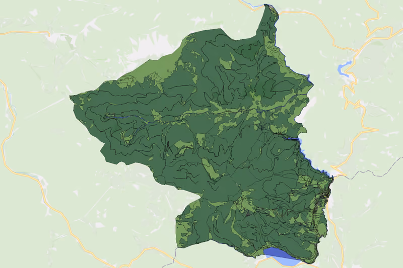 Kartenvorschau des Bodenverbrauchs der KG Mitterbachseerotte