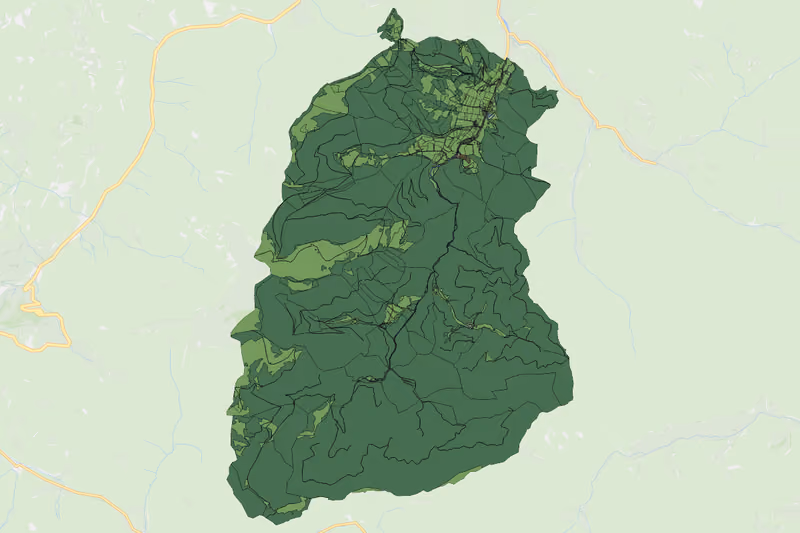 Kartenvorschau des Bodenverbrauchs der KG Weidenaurotte