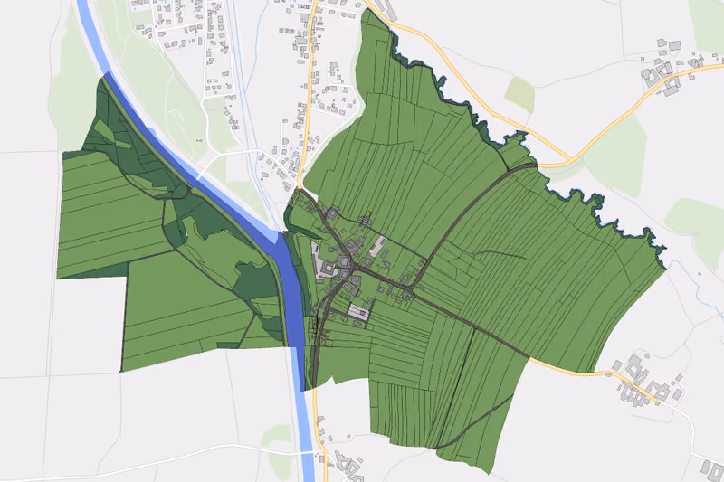 Kartenvorschau des Bodenverbrauchs der KG Altmannsdorf