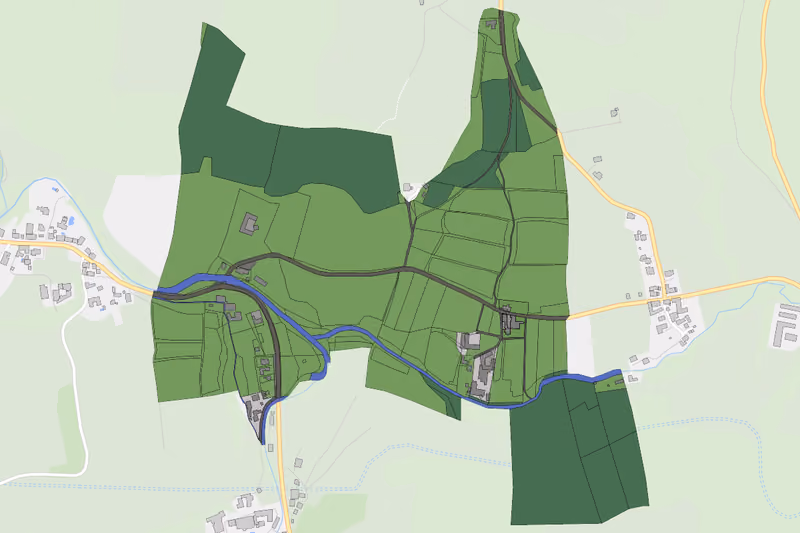 Kartenvorschau des Bodenverbrauchs der KG Baumgarten bei Kasten