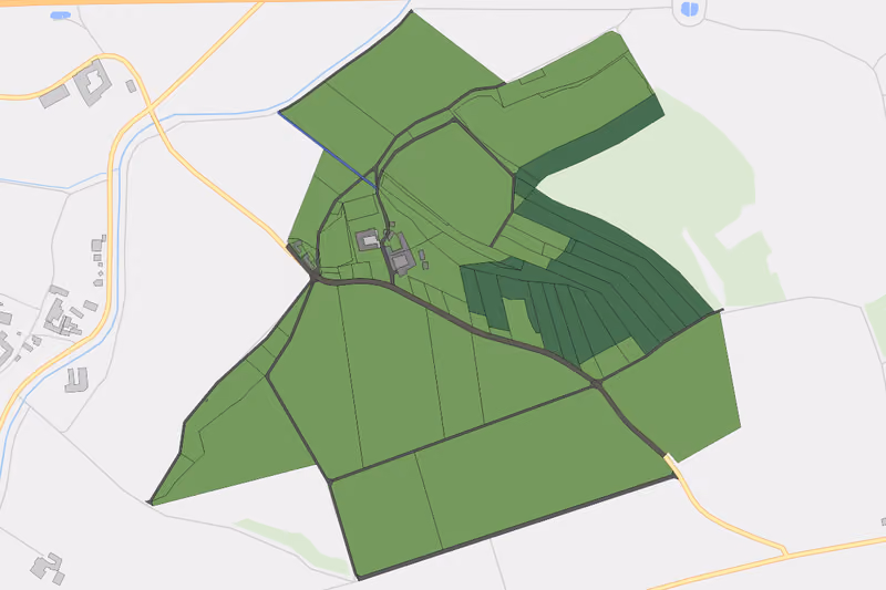 Kartenvorschau des Bodenverbrauchs der KG Diemannsberg