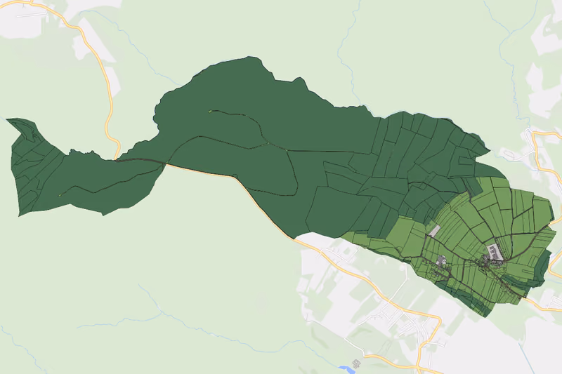 Kartenvorschau des Bodenverbrauchs der KG Dietersberg
