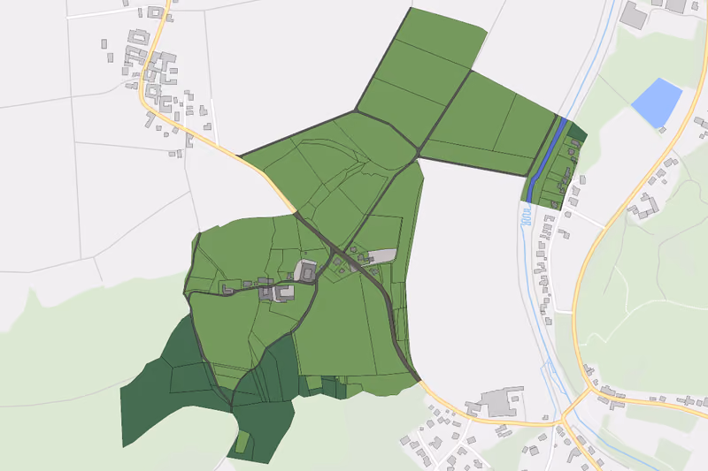 Kartenvorschau des Bodenverbrauchs der KG Dürnhag