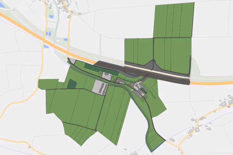 Kartenvorschau des Bodenverbrauchs der KG Eigendorf