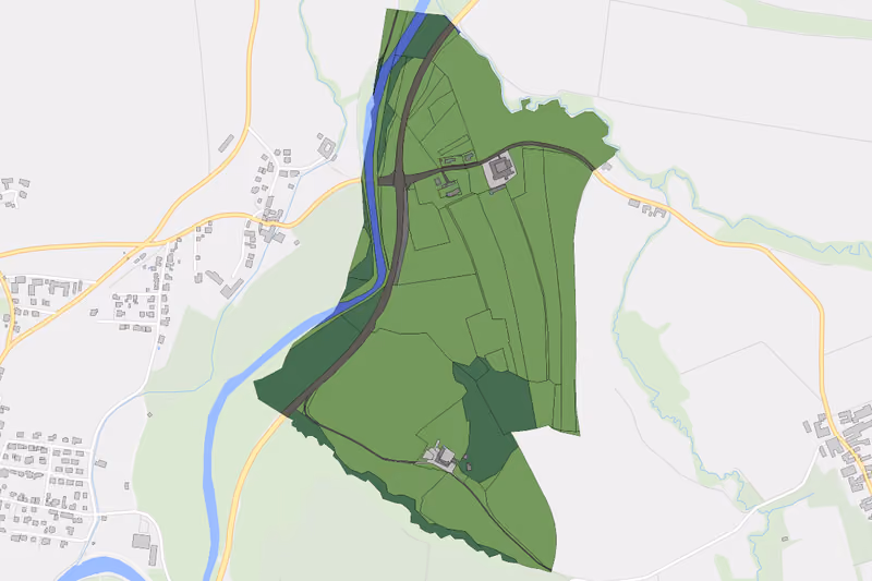 Kartenvorschau des Bodenverbrauchs der KG Engelsdorf