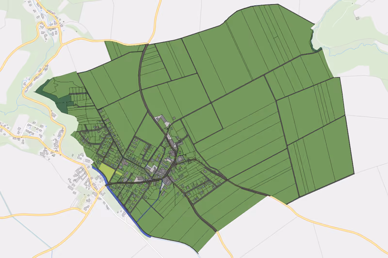 Kartenvorschau des Bodenverbrauchs der KG Flinsbach