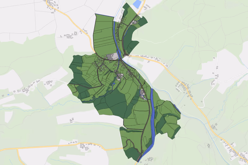 Kartenvorschau des Bodenverbrauchs der KG Furth bei Außerkasten