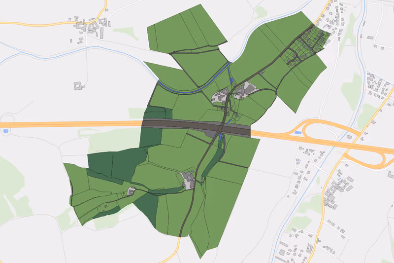 Kartenvorschau des Bodenverbrauchs der KG Gemersdorf
